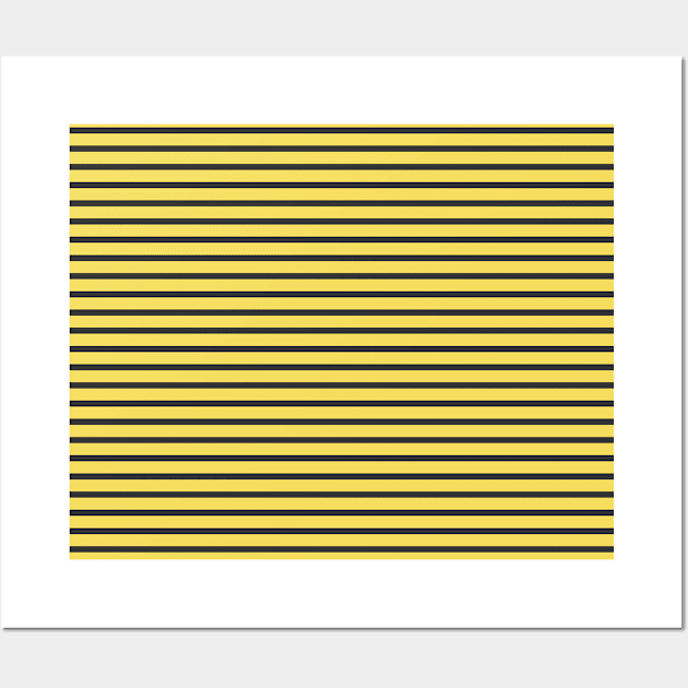 Black and Yellow Stripes 024#001 Wall Art by jeeneecraftz